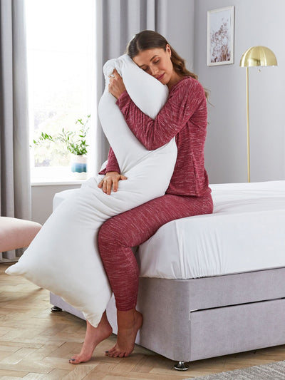 Next Silentnight Medium Squishy Velvet Touch Body Pillow 147x48cm- Buy online at McGrocer