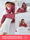 Silentnight Medium Squishy Velvet Touch Body Pillow 147x48cm (British brand)