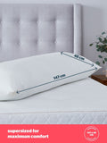 Silentnight Medium Squishy Velvet Touch Body Pillow 147x48cm (British brand)