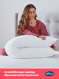Silentnight Medium Squishy Velvet Touch Body Pillow 147x48cm (British brand)