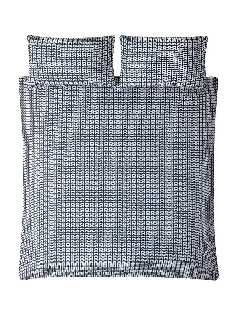 Orla Kiely Blue Tiny Stem 100% Cotton Duvet Cover