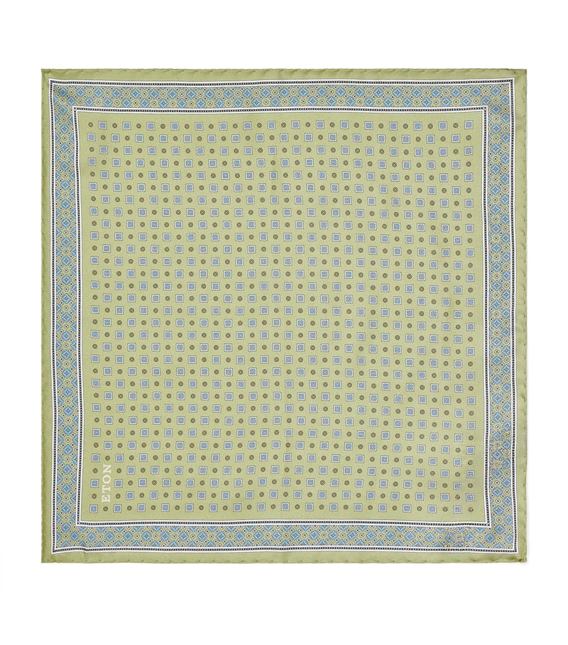 Eton silk floral pocket square 33cm (British brand)