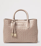 Aspinal of London woven leather midi tote bag, UK version