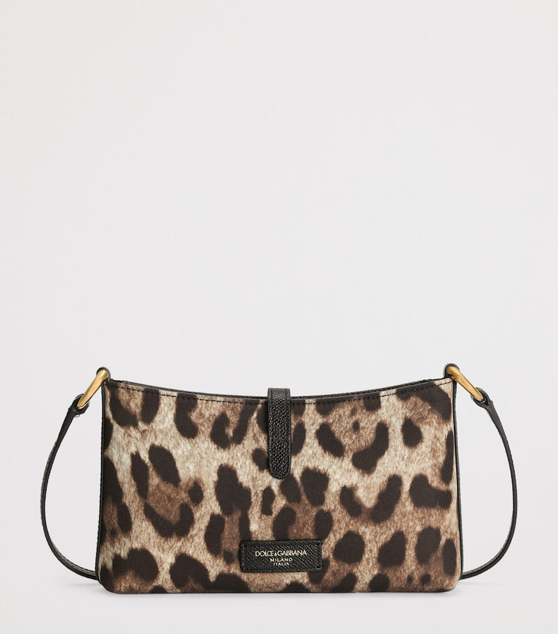 Dolce&Gabbana leopard print lock shoulder bag (British brand)