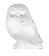 Harrods Lalique Crystal Owl Sculpture Decorative Home Accent- Buy online at McGrocer