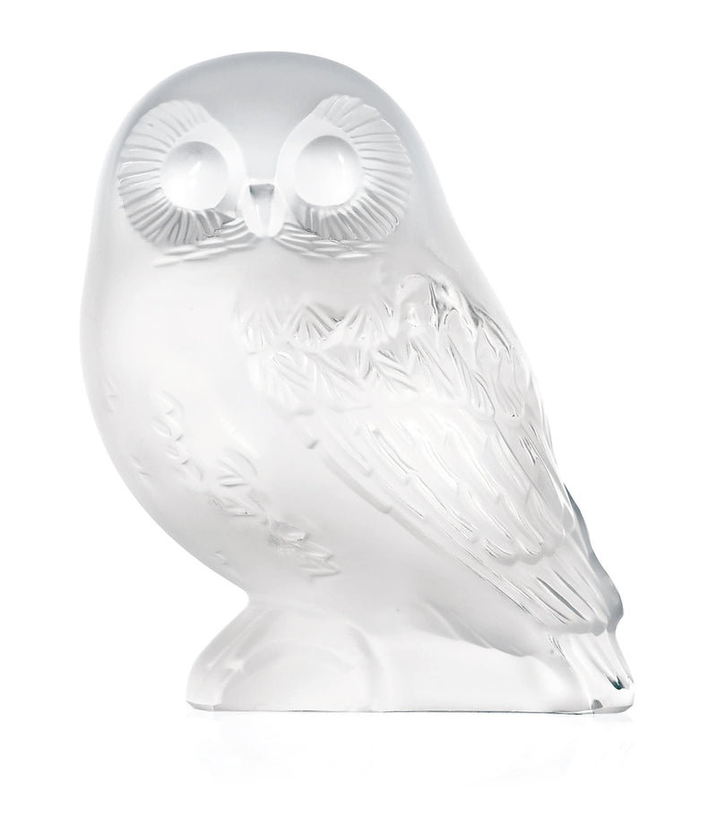 Lalique crystal owl sculpture, UK version