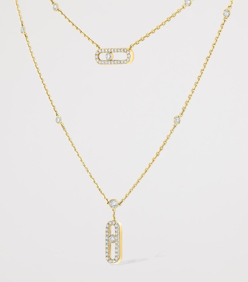 Messika Move Uno gold necklace 0.60ct - British product
