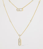 Messika Move Uno gold necklace 0.60ct - British product