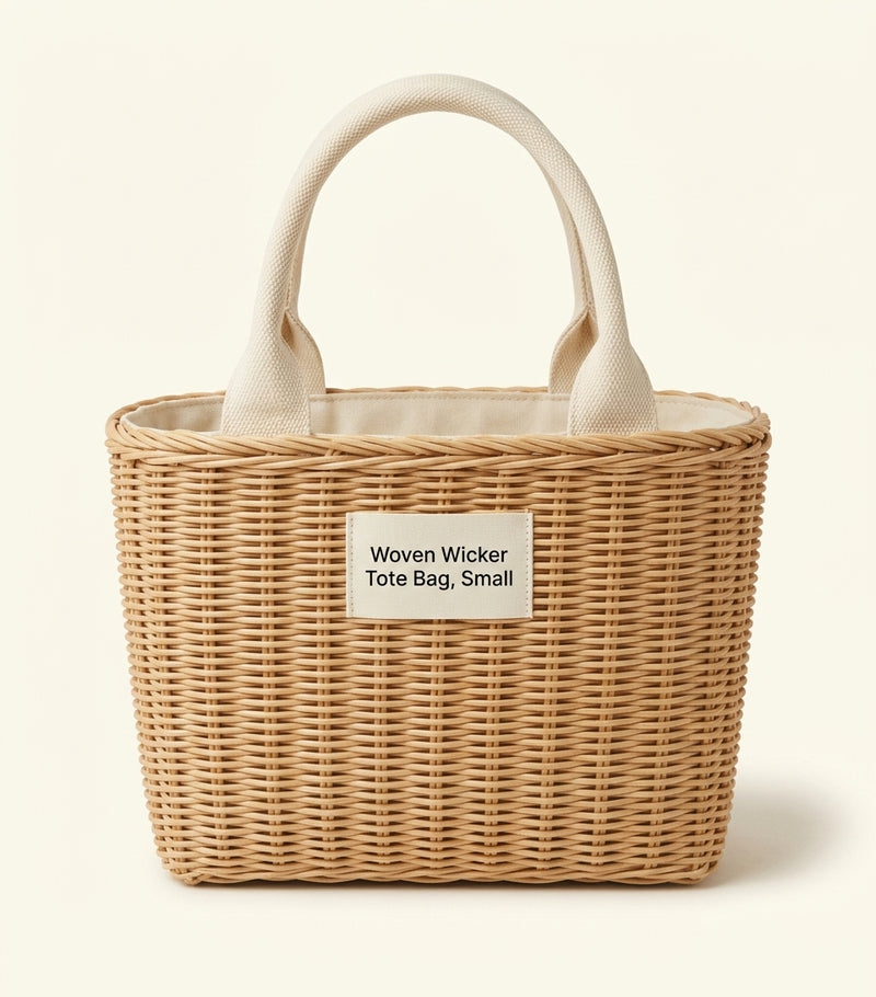 Prada handbag small wicker top-handle - British product