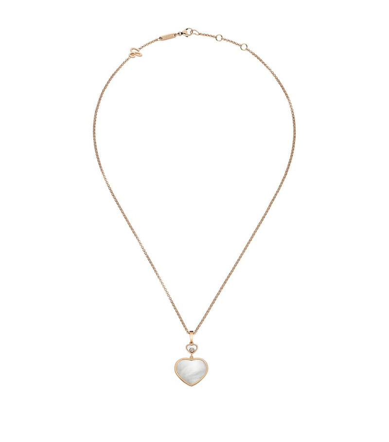 Chopard Happy Hearts rose gold pendant moving diamond, imported from the UK