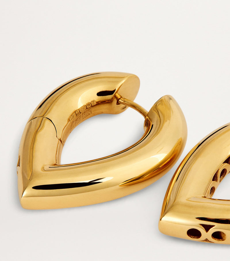 Engelbert gold drop link earrings - British product