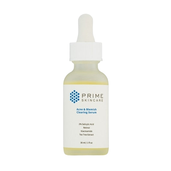 Prime Skincare Acne & Blemish Clearing Serum 30ml, imported from the UK