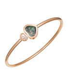 Chopard Happy Hearts bangle rose gold diamond, imported from the UK