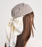 Toteme silk monogram scarf 80cm, imported from the UK