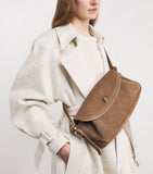 Sandro Paris Le Mambo cross-body bag in suede, imported from the UK