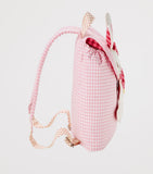 Miki House Chieco Saku cotton-blend backpack gingham - British product