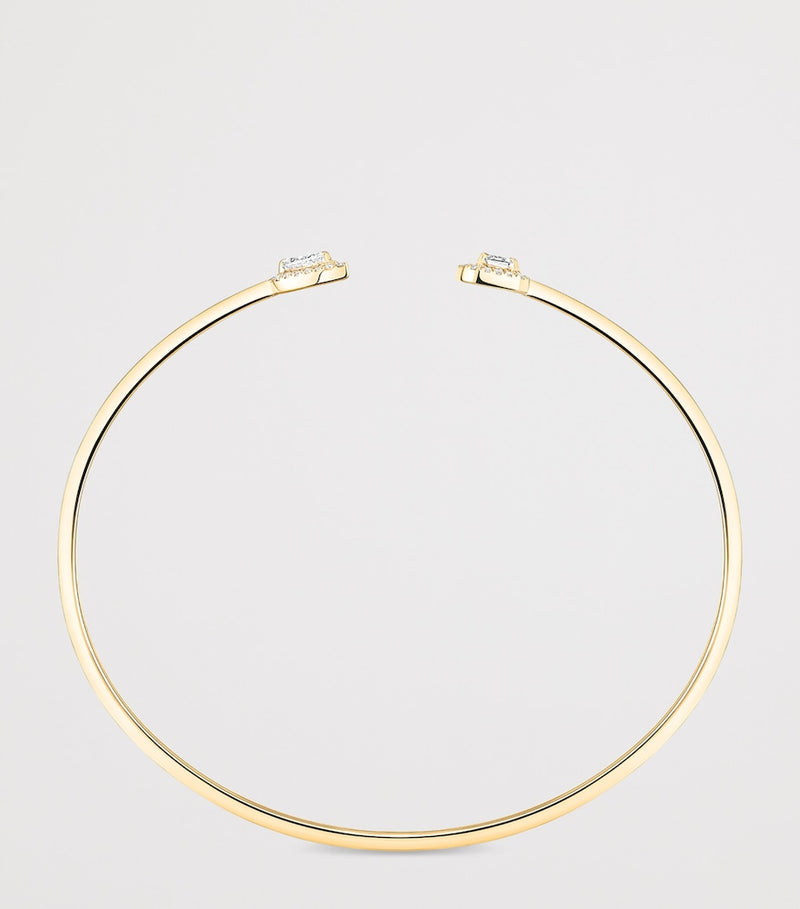 Messika My Twin yellow gold diamond bangle 0.35ct, UK version