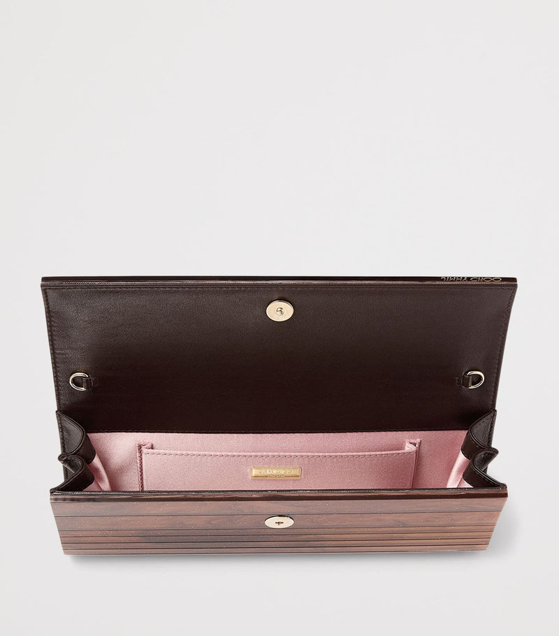 Jimmy Choo marble-effect Sweetie clutch bag, UK version