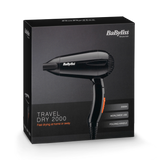 Holland & Barrett BaByliss Travel Dryer 2000W Black Hair Dryer- Buy online at McGrocer