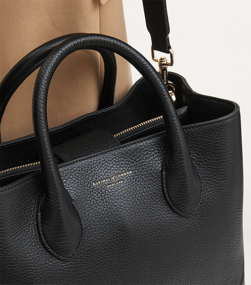 Aspinal of London Midi Leather London Tote Bag - British product