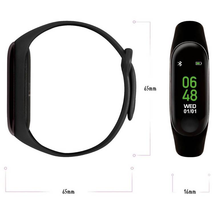 Tikkers kids fitness tracker black (British brand)