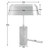 Habitat x Morris & Co. Bankers table lamp green marble (British brand)