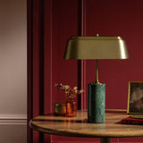 Argos Habitat x Morris & Co. Bankers Marble Table Lamp Green- Buy online at McGrocer
