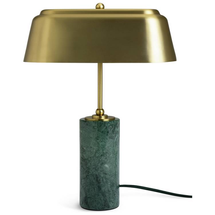 Habitat x Morris & Co. Bankers table lamp green marble (British brand)