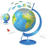 Children's 3D puzzle globe 180 piece world map - British product