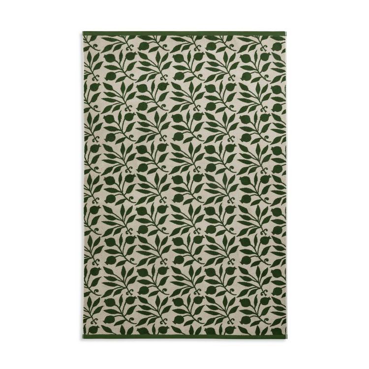 Green Rosehip bath sheet Habitat Morris & Co. 150x100cm - British product