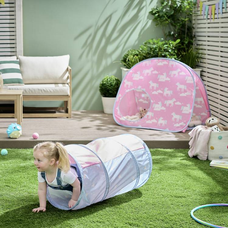 Chad Valley pink play tunnel, UK version