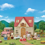 Sylvanian Families Red Roof Cosy Cottage dollhouse playset, imported from the UK