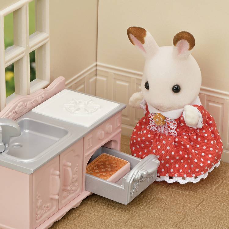 Sylvanian Families Red Roof Cosy Cottage dollhouse playset, imported from the UK