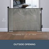Dreambaby retractable gate grey fits 60-140cm, UK version