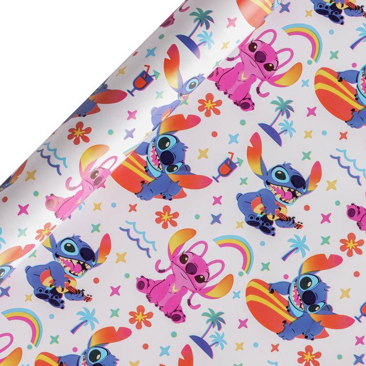Disney Stitch wrapping paper set 2 rolls of 3m, UK version