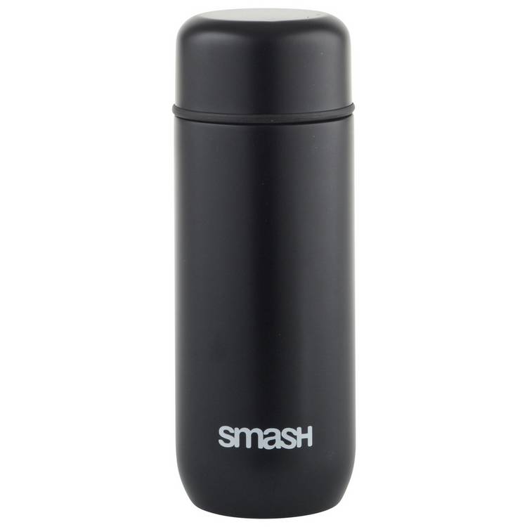Smash Black Stainless Steel Coffee Flask 200ml, UK version
