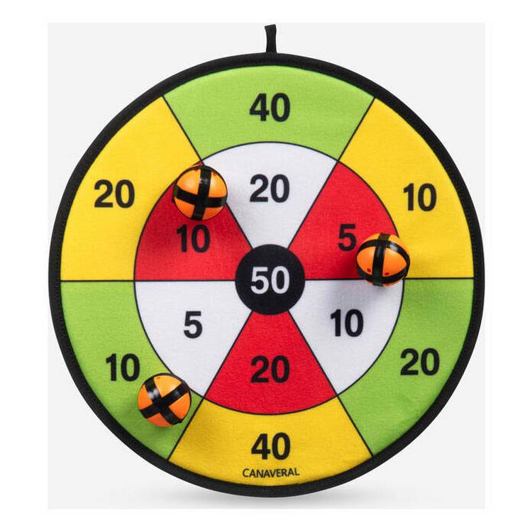 Decathlon kids velcro dartboard game with rip-tab balls, UK version
