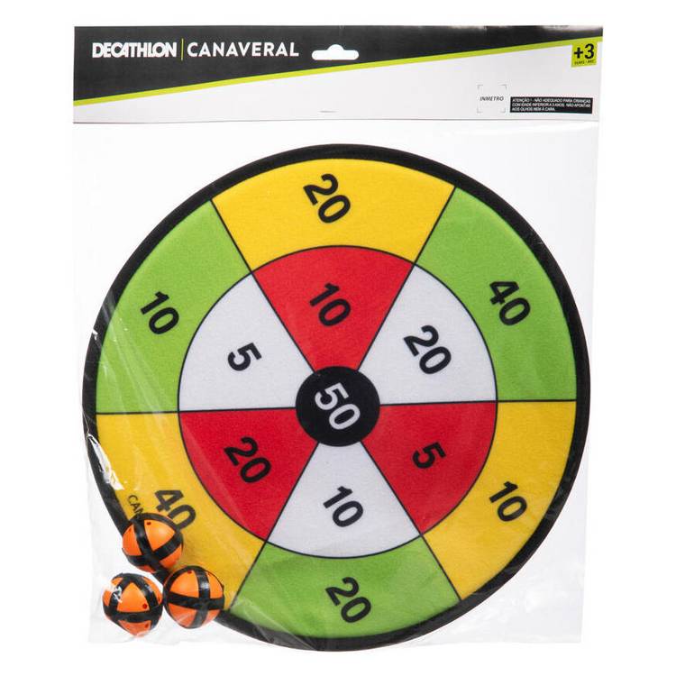 Decathlon kids velcro dartboard game with rip-tab balls, UK version