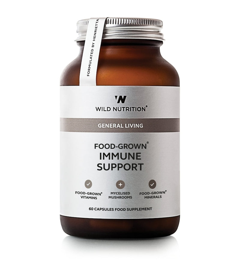Wild Nutrition Food-Grown Immune Support supplement 60 capsules, imported from the UK
