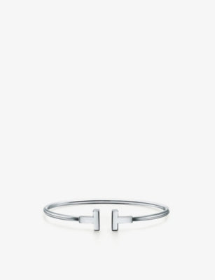 Tiffany & Co 18ct white gold T Wire bracelet (British brand)