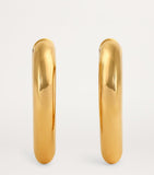 Engelbert Medium Yellow Gold Drop Link Earrings - British product