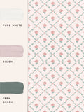 Laura Ashley Coral Pink Kate wallpaper roll (British brand)