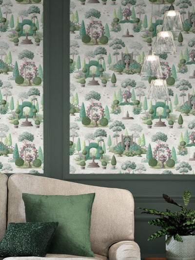 Next Laura Ashley Naunton Folly Fern Green Wallpaper 10M- Buy online at McGrocer