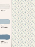 Laura Ashley Seaspray Blue Kate wallpaper 10M, imported from the UK