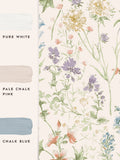 Laura Ashley wallpaper Chalk Pink Wild Meadow 10M (British brand)