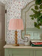 Next Laura Ashley Coral Pink Priory Wallpaper 10m- Buy online at McGrocer