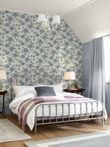 Next Laura Ashley Pale Seaspray Blue Pickworth Posy Wallpaper 10m- Buy online at McGrocer