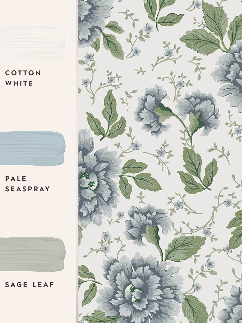 Laura Ashley Pickworth Posy wallpaper 10m - British product