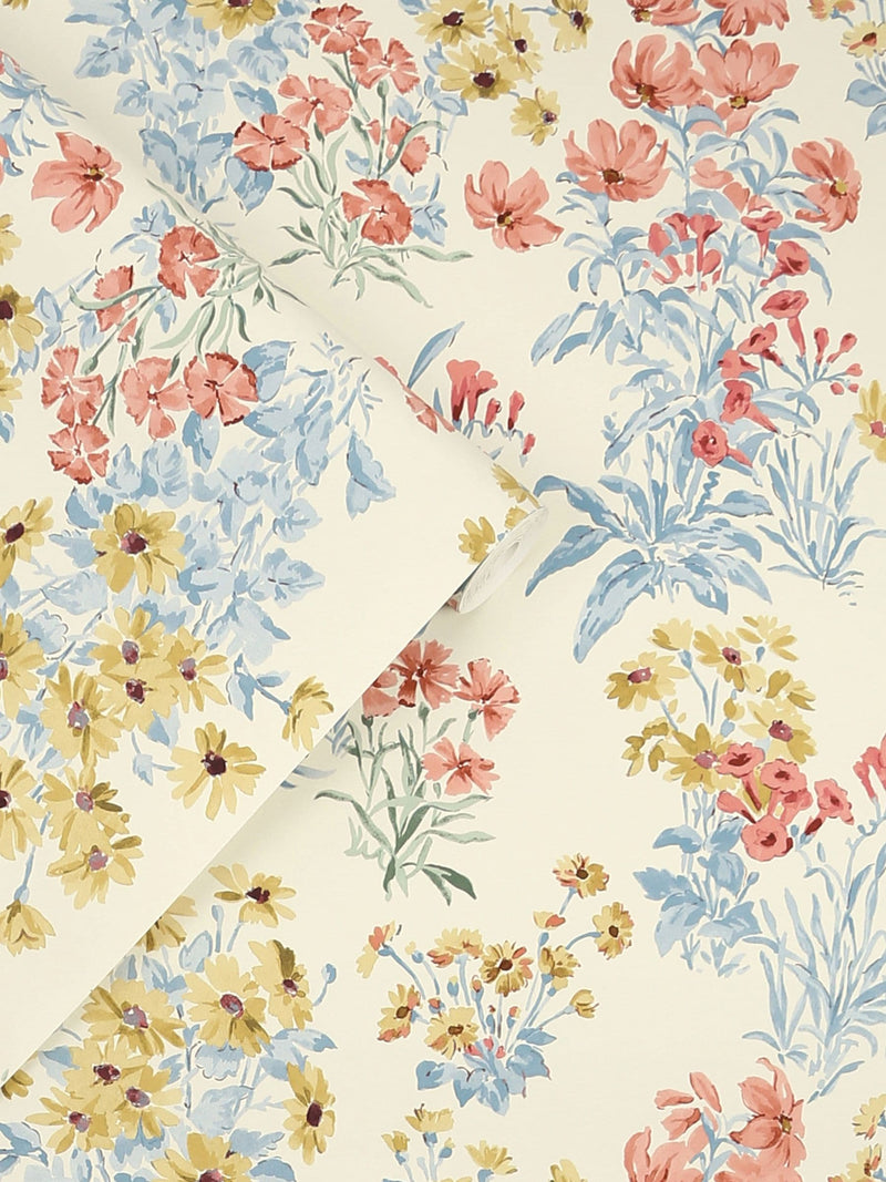 Laura Ashley Ochre Yellow Megan wallpaper 10m roll - British product