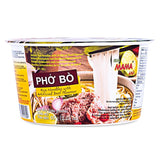 Mama Pho Bo instant noodle bowl artificial beef flavour, UK version